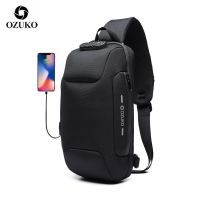 OZUKO Crossbody Bag for Men Anti-theft Multifunction Shoulder Messenger Bags Male Waterproof Short Trip Chest Bag Shoulder New