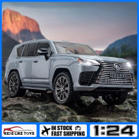 รถบรรทุกโมเดลรถยนต์สำหรับยานพาหนะ Kids Toys รถ Lexus LX600 Suv ของเล่นอัลลอยโลหะรถเก็บสะสมงานอดิเรก