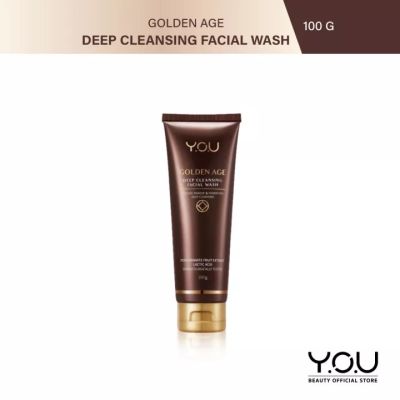 Y.O.U Golden Age Deep Cleansing Facial Wash 100 g. ทำความสะอาดรูขุมขนอย่างล้ำลึกและขจัดเครื่องสำอางค์