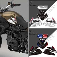 ♝รถจักรยานยนต์สำหรับ BMW F800 F800GS F 800 GS GSA ADV สติ๊กเกอร์ผจญภัยดีคอลชุดป้องกันก๊าซเชื้อเพลิงถังเข่าจับ