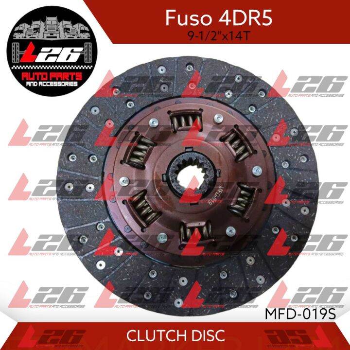Fuso 4DR5 CLUTCH DISC PRESSURE PLATE MFD019S 91/2"x14T Lazada PH