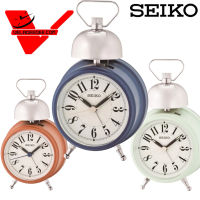 นาฬิกาปลุก  SEIKO มีไฟส่องสว่าง รุ่น QHK055 ของแท้รับประกัน 1 ปี นาฬิกาน่ารักๆ มินิมอล ส สไตล์วินเทจ QHK055B (แดง) QHK055L (ม่วง) QHK055M (เขียว) QHK055N (ขาว)