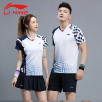 Li Ning เสื้อผ้าเทนนิสสำหรับผู้ชายและผู้หญิง,ใหม่2023ฤดูร้อนแห้งเร็วซึมซับเหงื่อการแข่งขันกีฬาวิ่ง