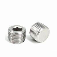 1pcs NPT/PT   1/16   1/8   1/4   3/8   1/2   3/4  1   1-1/4    304  stainless steel hexagonal socket external screw plug Nails  Screws Fasteners