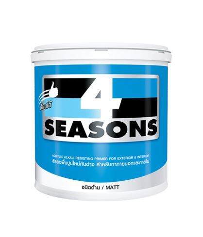 สีรองพื้นปูนใหม่-โฟร์ซีซั่นส์-4-seasons-สีรองพื้นปูนใหม่-3-785-ลิตร-กันด่าง-สำหรับทาภายนอก-และ-ภายใน