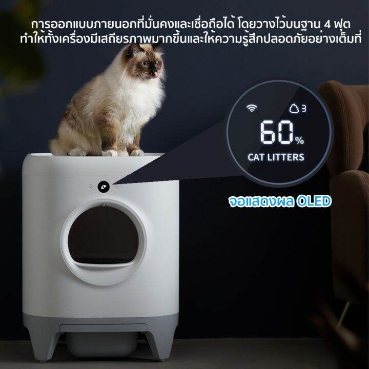 พร้อมส่ง-y192-petkit-pura-x-global-version-เชื่อมต่อ-app-ได้-ประกัน2ปี-ศูนย์ไทย-ห้องน้ำแมวอัตโนมัติ-แถมฟรี-แผ่นดักทราย-น้ำยากำจัดกลิ่น-ห้องน้ำแมว