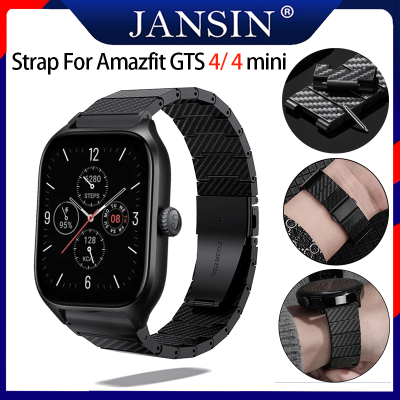 gts4 /GTS 4min สายนาฬิกา สำหรับ Amazfit GTS 4 mini ร์ทวอทช์ Carbon Fiber สาย สายนาฬิกาสำรอง Lightweight สายนาฬิกา สำหรับ Amazfit GTS