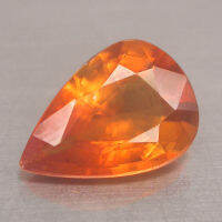 พลอย คาลไซท์ พลอยเนื้ออ่อนสีเหลืองทอง ใส 2.04 กะรัต รูปไข่ Natural Calcite 2.04 Ct. Top Golden Yellow color