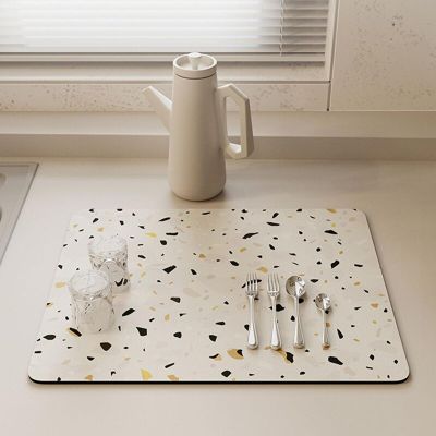 Placemat Coffee Table Drying Mats Kitchen Absorbent Draining Mat Drying Mat Quick Dry Bathroom Drain Pads