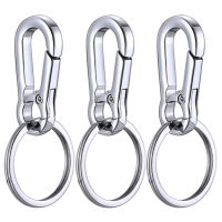 {Hot} 3ชิ้นโลหะ Carabiner คลิปพวงกุญแจโลหะผสมสังกะสีพวงกุญแจพวงกุญแจสำหรับผู้ชาย