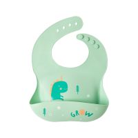 1PC Lunch Apron Toddler Silicone Bibs Baby Kids Girl Boys Waterproof Saliva Solid Feeding Bib baby Silicone Bib Aprons Aprons