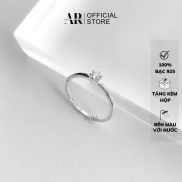 Nhẫn bạc nữ 6 chấu mini by Aura Silver