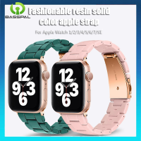 สายนาฬิกาสีลูกอมเรซิ่นสำหรับสายคาด Apple Watch Ultra 8 7 41Mm 45Mm 49Mm สายรัดข้อมือกีฬา Correa สำหรับ I Watch Series 6 5 4 3/2/1 44Mm 40Mm 38Mm 42Mm