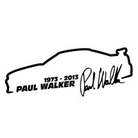 สติกเกอร์ติด Fast And Furious Paul Walker 15*5ซม.,สติกเกอร์ส่วนบุคคล Hiasan Mobil กันน้ำและกันแดด