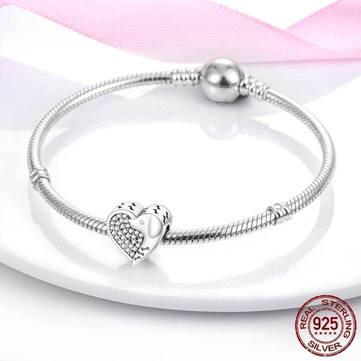 925-silver-charm-dog-love-bones-heart-shape-cz-beads-fit-mula-charms-bracelet-silver-925-original-bracelet-jewelry