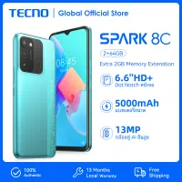 TECNO SPARK 8C 2+64GB KG5j สมาร์ทโฟน | ซูเปอร์บูสต์ 5000mAh | การรับประกันท้องถิ่น 13 เดือน