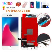 หน้าจอ Aalcd เกรดสำหรับ Iphone 8 7 Plus หน้าจอดิติไทเซอร์ประกอบ3d การสัมผัสอะไหล่สำหรับ Iphone 7 7 P เลนส์จอแอลซีดี Pantalla