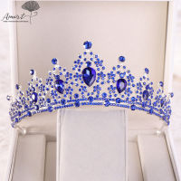 Amart แต่งงาน Tiaras คริสตัลเจ้าสาวอุปกรณ์ผม Rhinestone คริสตัลวันเกิดมงกุฎผมเครื่องประดับ