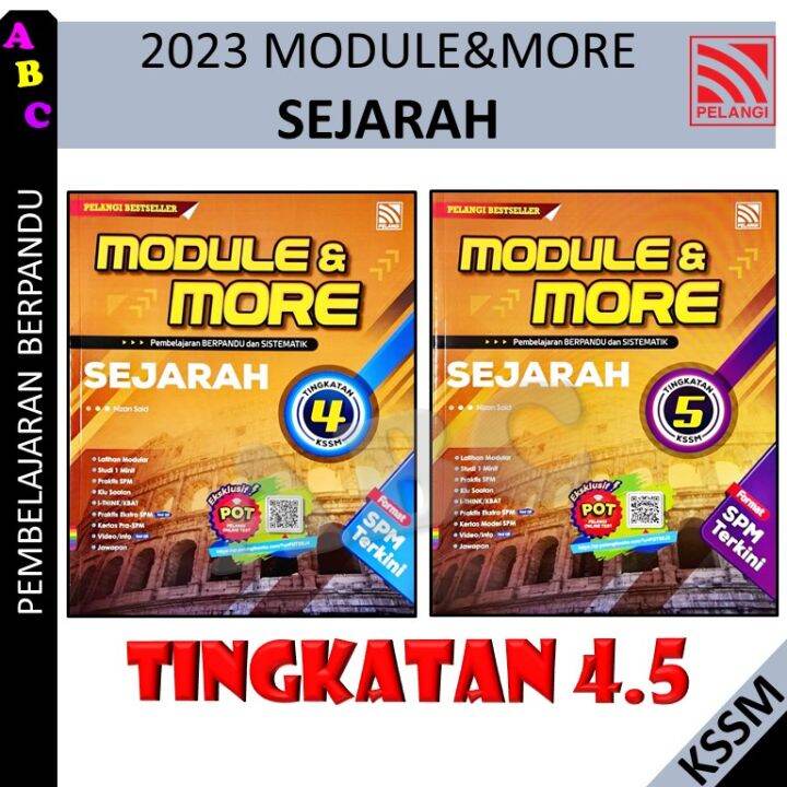 BUKU AKTIVITI 2023 : MODULE&MORE SEJARAH TINGKATAN 4 & 5 KSSM ...