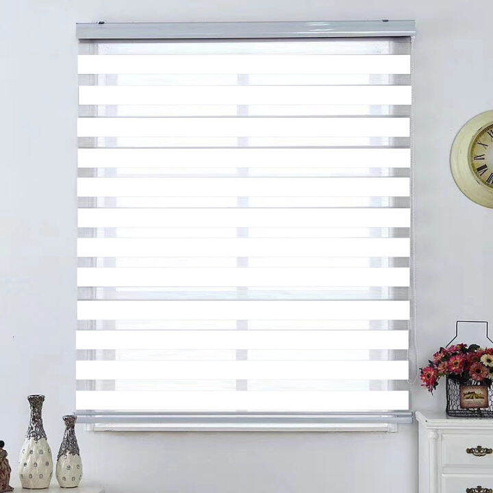 IDA Korean Venetians Duo Roler Blinds Curtain Plain Color For Living ...