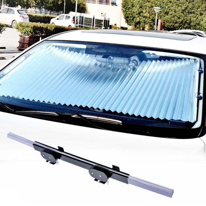 46cm-70cm-retractable-suv-รถบรรทุกรถกระจกบังแดดด้านหน้าด้านหลัง-parasol-uv-protection-ผ้าม่านรถ-sun-visor