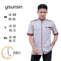 Yusinsuns เสื้อเชิ้ตแขนสั้น สไตล์มุสลิม สําหรับผู้ชาย