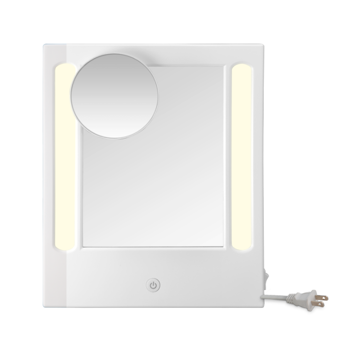 ไฟ-led-โต๊ะเครื่องแป้งกระจกแต่งหน้าขยาย5x-จุด-be200w-ขาว