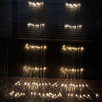 Outdoor LED Waterfall Snowfall Meteor Shower Rain String Light 3*3M 320 led Wedding Curtain Icicle Fairy String Garland Garden