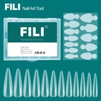 FILI Dual Forms Nails Set Quick Building French Line Soft Silicone Sticker Accessories Nail Extension Manicure Top Forms Molds