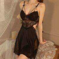 【jw】▽✿◐  Womens Cut-out Seduction Transparent Hot Nightwear