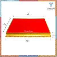 ฐานรองพระ ฐานรองวัตถุมงคล กรอบไม้ทองพื้นกำมะหยี่แดง ขนาด 6x4 นิ้ว ส่ง ยอดขายดีอันดับหนึ่ง