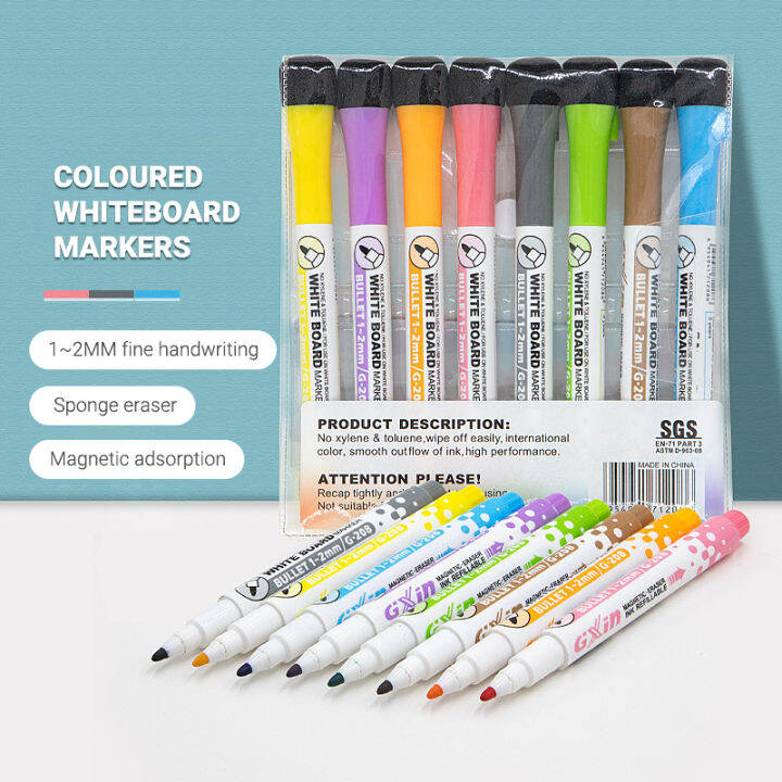 Singlehead whiteboard blackboard pen waterbased marker pen color