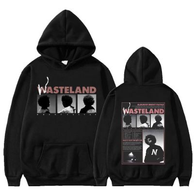 Brent Faiyaz Hoodie Music Album Wasteland Print Hoody Mens Clothing Sweatshirt Hip Hop Streetwear Unisex Vintage Loose Hoodies Size XS-4XL