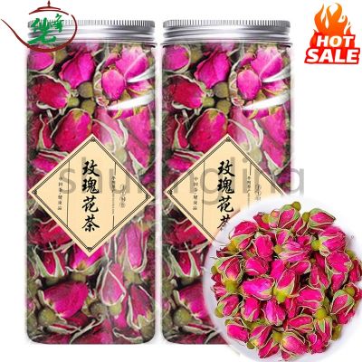 Rose Tea Fresh Bud Pingyin Rose Dry Tea Flowers and Plants Canned Gifts Office Home Drinks 60g/can Non Tea Set