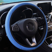 MARBIT Car Auto STEERING WHEEL COVER ถุงมือไมโครไฟเบอร์ Breathable Anti-SLIP 15 /38cm