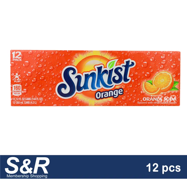 Sunkist Orange Soda 12 Cans | Lazada PH