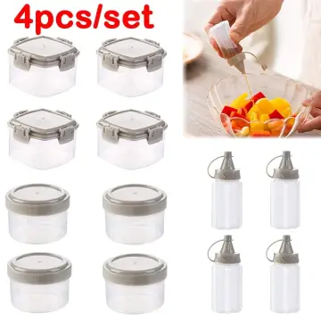 25ml Mini Condiment Squeeze Bottle Portable Small Sauce Container Salad  Dressing Pantry for Bento Lunch Box Kitchen Jars