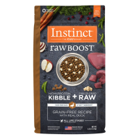 อาหารเม็ดสำหรับสุนัข อินสติงต์ อินดอร์ รอว์บูส เนื้อเป็ด Instinct Dog Raw Boost Grain-Free Recipe Duck