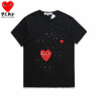 มาใหม่ล่าสุด COMME DES GARCONS เสื้อยืดฤดูร้อนแฟชั่นคอกลมแขนสั้นสำหรับผู้ชายและผู้หญิงเสื้อยืดลำลองวิ่งฟิตเนส