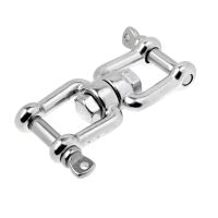 ┅ Perfeclan 2Pcs 304 Marine Stainless Steel Chain Anchor Swivel Jaw M5 M6