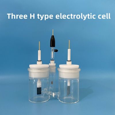 【hot】☸  Three H type electrolytic cell with glass sand core and chamber device the laboratory can be invoiced