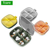 Tcare Portable Pill Case Folding Medicine Drugs Pills Capsule Tablet Container Boxs Plastic Empty Drug Organizer Pillbox Cases Medicine  First Aid Sto