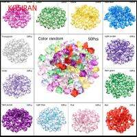 KONSIRAN 50Pcs/bag งานฝีมือ DIY ลูกปา ตกแต่งตู้ปลา เครื่องประดับจัดงานแต่งงาน ภูมิทัศน์พิพิธภัณฑ์สัตว์น้ำ ก้อนหินปูถนน ก้อนน้ำแข็งคริสตัล ฟิลเลอร์แจกัน ก้อนกรวด หินเทียม