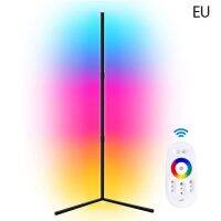 20W RGB Corner Floor Lamp Random Effects Solid Color Touch Sensitive Remote Dimmable LED Colorful Corner Floor Lamp Light