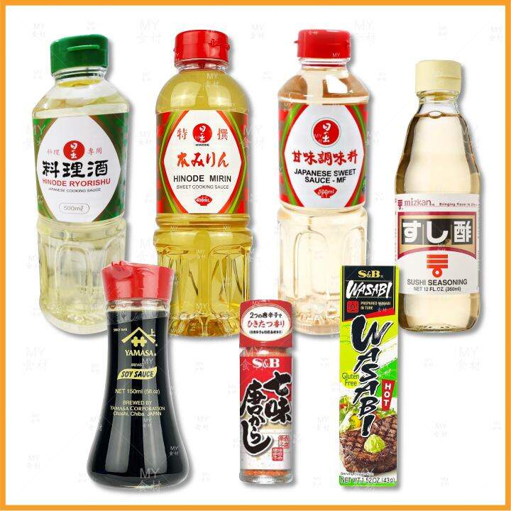 【HINODE】【MIZKA】【YAMASA】【S&B】【WASABI】多种日本调味料 Soy Sauce / Mirin / Wasabi