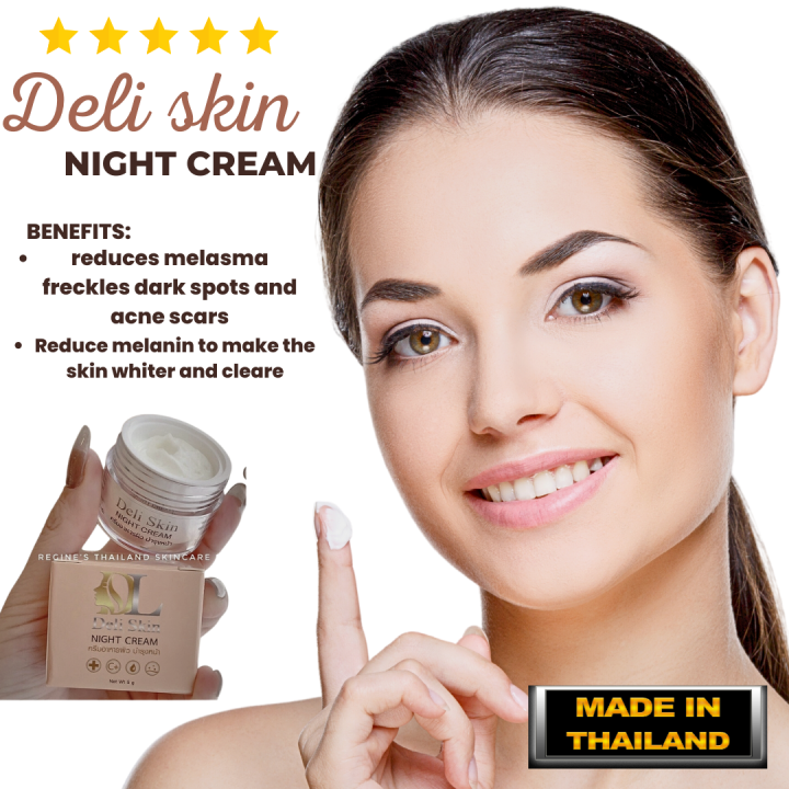 Deli Skin night Cream face Whitening infusion of Collagen a facial ...