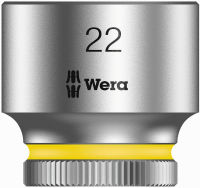 Wera - 5003567001 Zyklop 8790 HMB 3/8" Socket, Hex head 22mm x Length 29mm