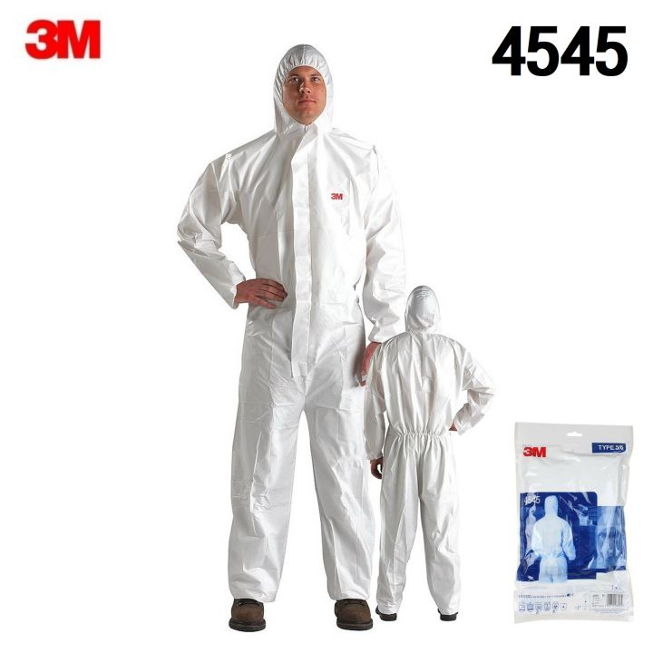 3m-4545-coverall-ชุดป้องกันสารเคมีและฝุ่นละออง-มีขนาด-m-l-ให้เลือก