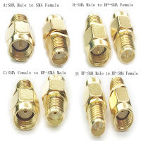 2pcs SMA Male Plug to SMA Female RP-SMA Male to RP-SMA Female RF Adapter Connector