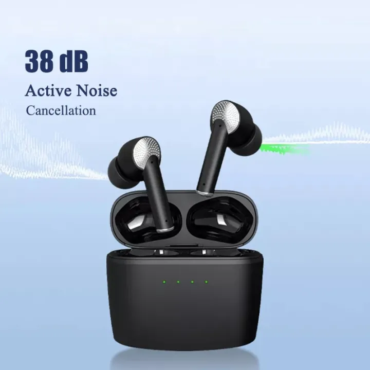 J8 ANC TWS Bluetooth 5.2 Earphones Wireless Active Noise Cancelling ...